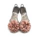 Heli Shark New Spring Summer Fashion Casual Flower Flat Peep Toe Indoor Outdoor Women's Crystal Sandals_vogvips.com