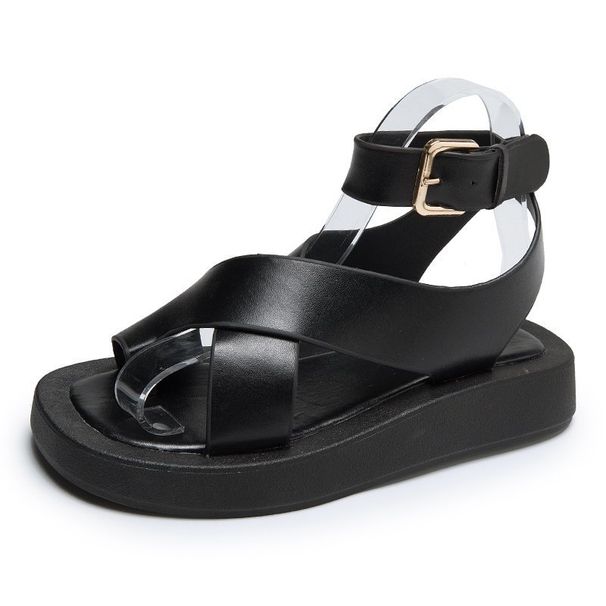 Women's Shoes Internet Celebrity Sandals For Women Summer Summer New Style Student Comfortable Korean Thick Bottom Fairy Style Cross Roman Shoes_vogvips.com