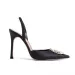 Women High Heels Water Diamond Buckle Toe Sandals New Pointed Thin Heel Hollow Banquet High Heels Platform Sandals Women Shoes_vogvips.com