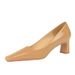 6186-1 Style Fashionable And Minimalist High Thick Heels, Shallow Mouth Square Head, Shiny Lacquer Leather Commuter_vogvips.com