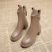 2023 New Martin Boots Women's English Boots Autumn And Winter Chunky Suede High-rise Boots_vogvips.com
