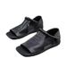 Retro Soft Leather Design For Women 2025 Summer Lightweight Flat Open-Toe Anti-Slip Roman Sandals_vogvips.com