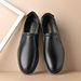 Large Size For Men 2024 New Item Soft Sole Non Slip Casual Single Business Leather Men's Shoes_vogvips.com