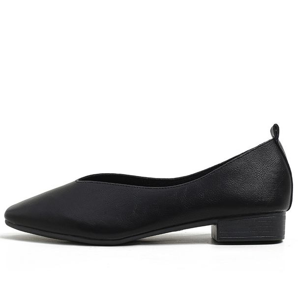 2026 New French Low Heel Square Toe Shallow Mouth Casual Versati Women's Soft So Flat Shoes Unique Spring Autumn_vogvips.com