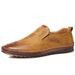 Leather 2025 New Fashion Men's Loafers Casual Business Soft Sole Driving Shoes_vogvips.com