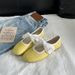 2025 Summer New Style Shallow Mouth Veratile Bowknot Caual Round Toe Flat Single Women Soft Sole Mary Jane Ballet_vogvips.com