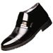 European Warm Series Winter Fleece-Lined Warm Thick Versatile Cotton Business Casual High-Top Leather Shoes Non-Slip Men's Dad Snow Boots_vogvips.com