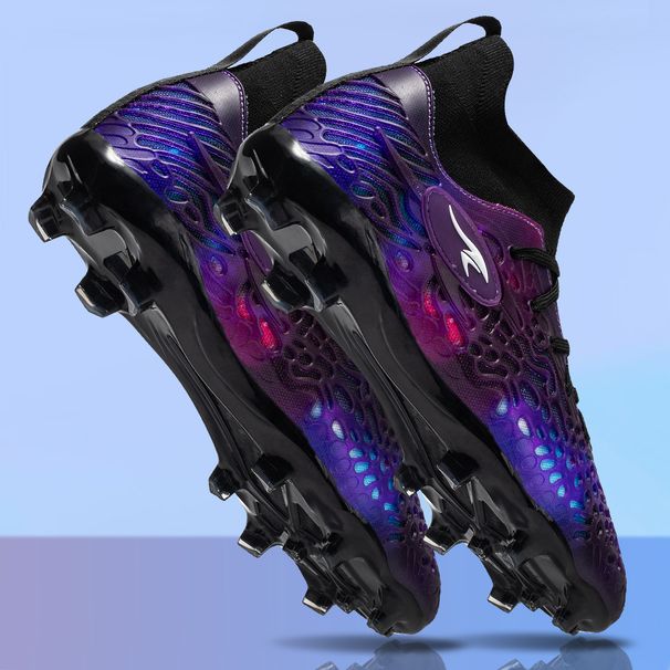 High Top 2025 Summer New Style Fly Woven Breathable Long Shoes, Large Size Broken Nail Football Shoes_vogvips.com