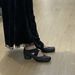 Ballet Women's Retro Thick Heel Single Shoes French Square Toe Fairy Style Mary Jane High Heels_vogvips.com