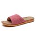 Women's Breathable Linen Slippers Soft Sole Comfort Indoor Slippers For All Seasons Simple Versatile Home Outdoor Wear Sandals_vogvips.com