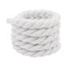 Shoelaces Handmade DIY Solid Color Round Three Strand Cotton Rope Rope 8mm Thick Pure Cotton Braided Decorative Shoelaces_vogvips.com
