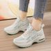 Inside Elevating Women S Sports Mesh Surface Breathable Small White Shoes Thick Sole_vogvips.com