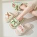 Cross-border Lace Bow Linen Slippers Summer Household Indoor Cool Slippers European And American Cotton And Linen Cool Slippers Women_vogvips.com
