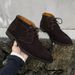 Wind Waterproof Suede Short Boots Medium Help Retro Men's Boots Martin Boots_vogvips.com