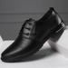 Suitable For All Seasons New Men's Genuine Perforated Sandals Business Formal Leather Single Hollow Out Shoes_vogvips.com
