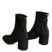 Heels French Style Chunky Ankle 2023 New Autumn Suede Square Toe High Heel Nude Boots For Women_vogvips.com