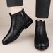 Leather Boots High-top Sleeve Leather Surface Foot Casual Leather Shoes Men's Shoes_vogvips.com