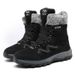High Top Snow Boots With Thick Fleece And Warm Cotton Boots, Comfortable Hiking Shoes_vogvips.com