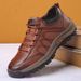 European Warm Series Men's Casual Versatile Thick Sole Wear-resistant Genuine Soft Leather High-top Fleece-lined Cotton Non-slip Outdoor_vogvips.com