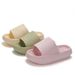 Women's Thick Platform Cloud EVA Soft Sole Pillow Slides Summer Beach Flip Flops Women Non Slip Bathroom Home Slippers_vogvips.com
