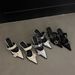 Fashionsexy High Heels Women's Pointed Toe Stiletto Half Drag Mules Shoes Summernew Arrival Belt Buckle Toe Sandals_vogvips.com