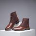 European Warm Series 2025 New Men's Casual High-top Martin Boots Outdoor Work Fashion Large Size Plush Cotton Shoes_vogvips.com