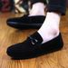 Men Loafers Business Shoes Suede Leather Soft Sole Male Casual Shoes Retro Flat Dress Shoes Moccasins Designer Slip On Men Shoe_vogvips.com