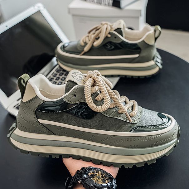 Men' 2025 Autumn New Caual Veratile Thick Oled Dad Men' Fahionable Anti Lip And Wear-reitant Port Trendy_vogvips.com