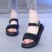 thick-soled Fairy Style Sandals Women's Outer Wear With Skirt Foreign Style Word With Beach Shoes Soft Sole_vogvips.com