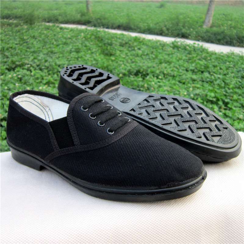 Suitable For All Seasons Men's 87 Slip-On Military Boots Black Fireproof Waterproof Work Russian Canvas Shoes_vogvips.com