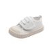 Children's Casual Canvas Soft Sole Sneakers Low Top Spring Autumn Velcro White Boys Girls Single Walking Shoes_vogvips.com