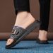 2026 New Black Woven Sandals, Open-toe Flat Slippers, Fashionable Outdoor Slip-ons, Lightweight Beach Shoes For Men And_vogvips.com