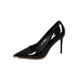 European And American Style Simple Stiletto High-heeled Shiny Patent Leather Shallow Pointed-toe Women's Shoes_vogvips.com
