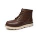 Madden Men's Shoes American Retro Tooling Boots High-top Leather Short Boots Medium-top Martin Boots_vogvips.com