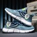 Couples' Trendy Men's And Women's Breathable Fly Woven Sports Summer Popcorn Running Shoes, Cold Sticky Jinjiang Shoes_vogvips.com