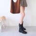 Howus Niche Belt Buckle Fever Same Style Inner Thickened Genuine Leather Wide Mid-Calf Long-Calf Riding Motorcycle Boots_vogvips.com