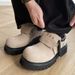 ShoeVault 2025 New Style Cowhide Big Toe Derby For Men Suede Leather Shoes Internet Celebrity Hot Item British Soft Sole_vogvips.com