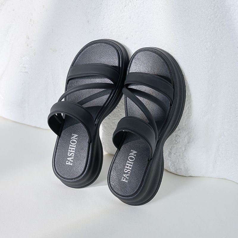 Summer New High-End Thick-Soled Women, Outdoor Non-Slip Casual Versatile Platform High-Heel Height-Increasing Sandals_vogvips.com