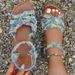 Foreign Trade Plus Size Leopard Print For Women 2024 Spring New Roman Flat Non-Slip Slip-On Beach Sandals Wholesale_vogvips.com