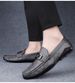 Men's Doudou Shoes Driving Shoes Low-top Pure Leather Surface Metal Trim Foot Cover Large Size Casual Shoes Small Leather Shoes_vogvips.com