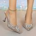 Rhinestone Sandals, Summer Women's Shoes, Exuding Elegance, Foreign Trade Cross-Border High-Heel Shoes_vogvips.com