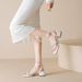 Weiwei Girl 367-3 One-Strap Comfortable Rhinestone Sandals Summer Stunning Silver High Chunky Heels For Women_vogvips.com