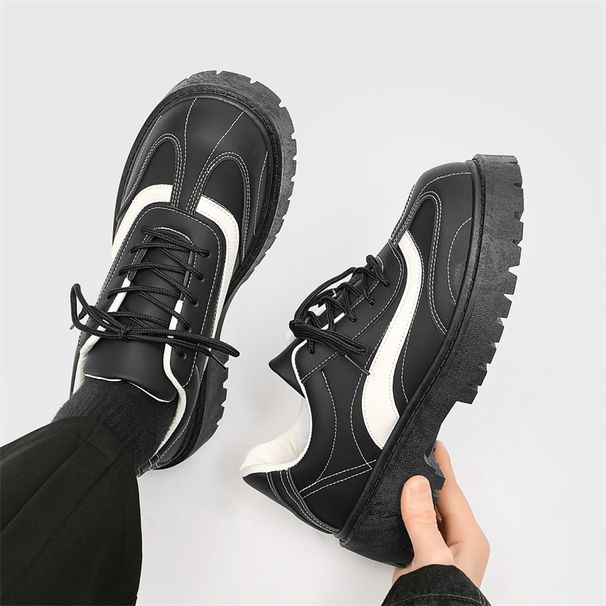 ShoeVault Casual Lathr Autumn Wintr Youth Big To Micky Drby Nich Low-top Thick-sold Hight-incrasing Mn's Shos_vogvips.com