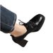 New Square-toed Lace-up Leather Deep-cut Shoes, 2025 Vintage Style, Autumn British-style High-heeled Women's Shoes_vogvips.com