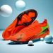 Seamless flying woven Messi football shoes Men's low top teen spike smash training sneakers_vogvips.com