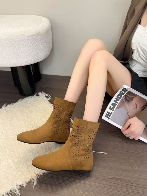 2026 British Style Retro Round Toe Chunky Heel Short For Women Autumn New Fashion Versatile Stylish Lightweight Martin_vogvips.com