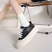 Women's White Sneakers For Women - Classic Flat Casual Shoes (Breathable & Lightweight, Perfect For Daily Wear)_vogvips.com
