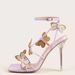 2026 Summer New European And American Style Floral 11CM Large Size 42 Square Toe Women's Sandals Versatile High Heels_vogvips.com