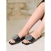 New Plus-size Flat Slippers Female Fairy Wind Rhinestone Sequined Beach Flip-flops_vogvips.com