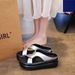 Thick-Soled Platform For Women, Summer 2025 New Style, Soft Sole, Slip-On, Non-Slip Beach Sandals To Match Dresses_vogvips.com